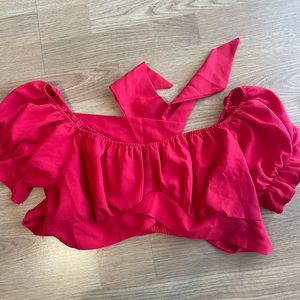 Summer Ruffle Cropped Top- Ref